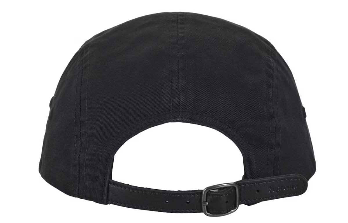 Supreme Washed Chino Twill Camp Cap (FW26) Black