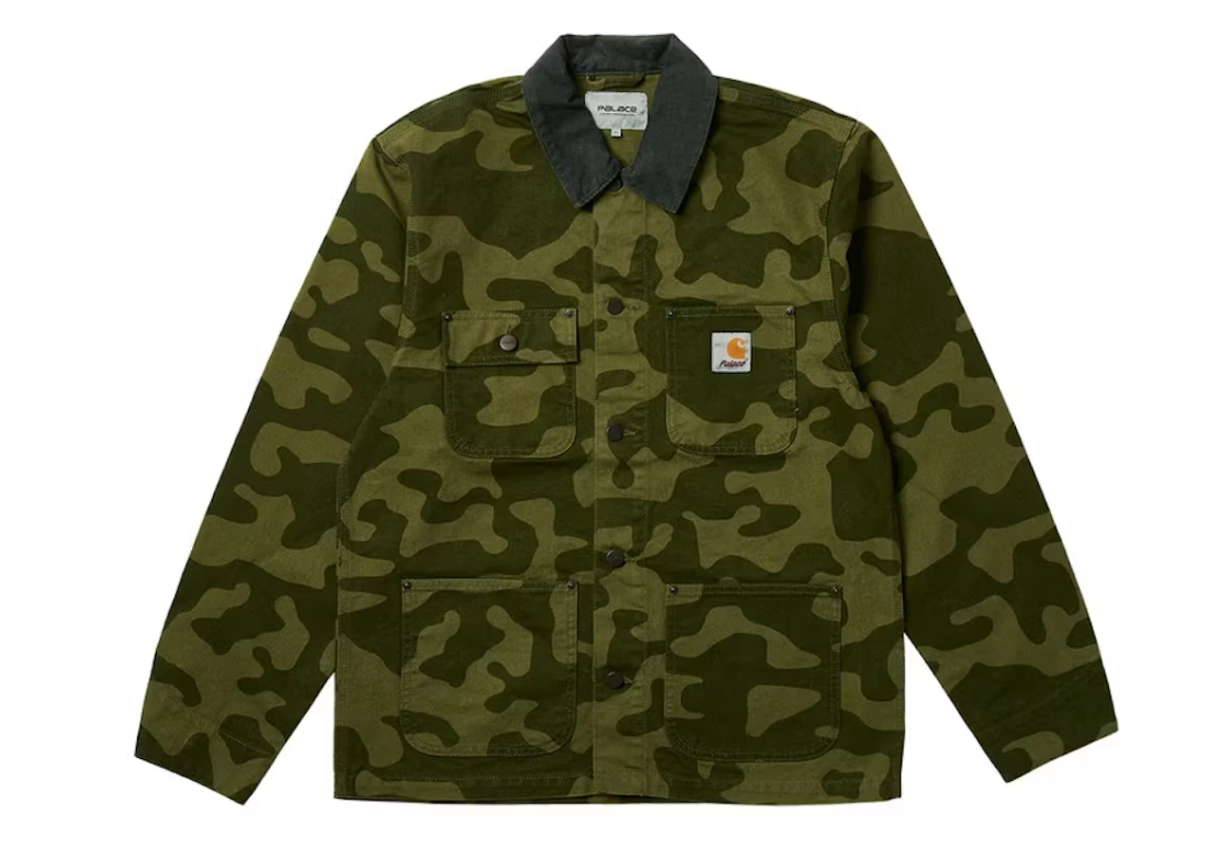 Palace x Carhartt WIP Michigan Coat Dollar Green Camo