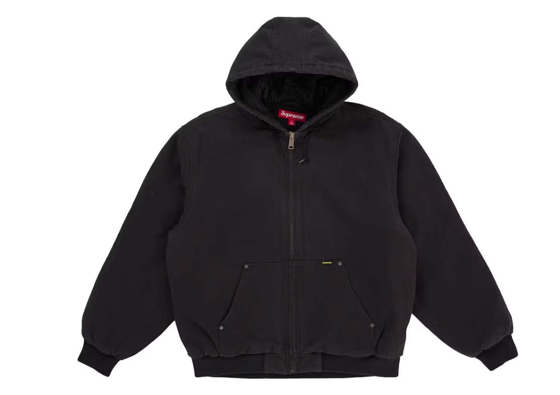 Supreme The Misfits Hooded Work Jacket Black