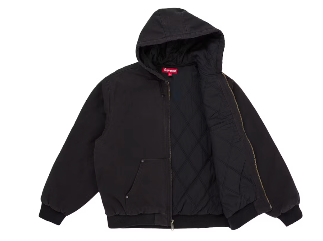 Supreme The Misfits Hooded Work Jacket Black