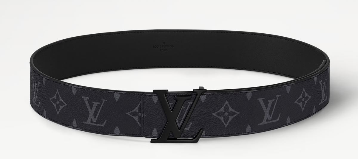 Louis Vuitton LV Initiales 40mm Matte Black Belt