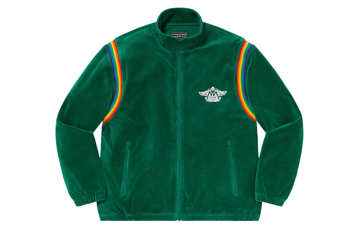 Supreme HYSTERIC GLAMOUR Velour Track Jacket Green