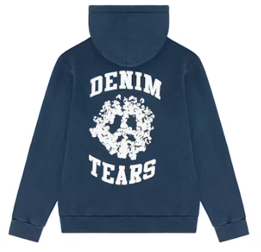 Denim Tears Denim University Zip Hoodie Navy