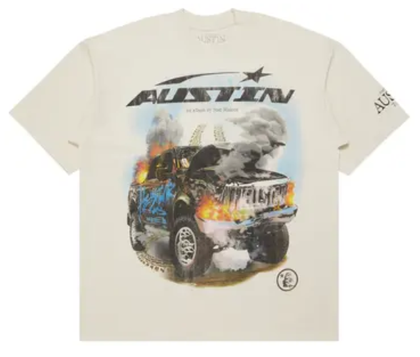 Hellstar Post Malone Austin Tee Cream