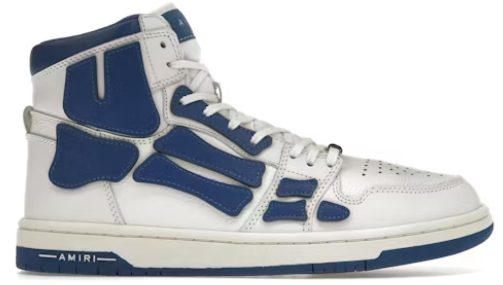 AMIRI Skel Panelled High Top White Blue