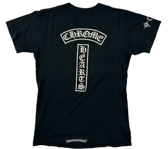 Chrome Hearts Spellout Cross Logo Tee