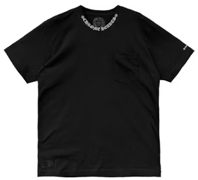 Chrome Hearts Short Sleeve Pocket Crew T-shirt Black