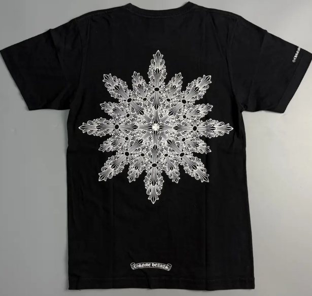 Chrome Hearts Floral Snowflake Pocket T-shirt Black