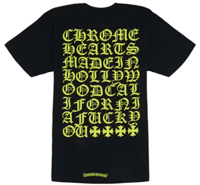Chrome Hearts Made In Hollywood T-shirt Black