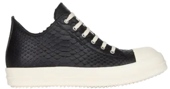 Rick Owens Porterville Low Black Python