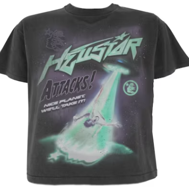 Hellstar Attacks T-Shirt Black