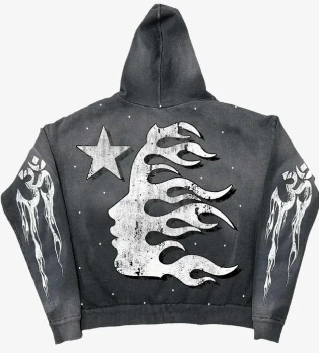Hellstar Path To Paradise Hoodie Black Grey