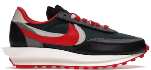Nike LD Waffle sacai Undercover Midnight Spruce University Red