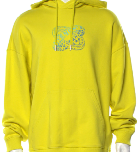 Givenchy Infinity Rings Logo Graphic Print Hoodie Yellow