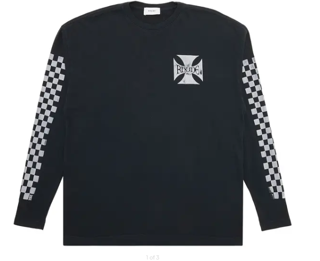 Rhude Classic Checker Long-Sleeve Black