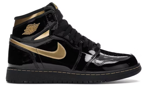Jordan 1 Retro High Black Metallic Gold (2020) (GS)
