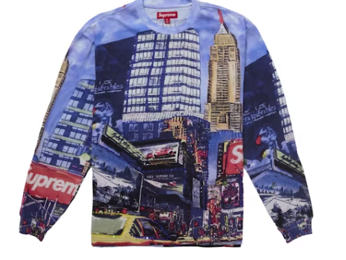 Supreme Skyline Sequin L/S Top Day