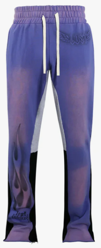 Lost Intricacy Flare Sweatpants Lavender