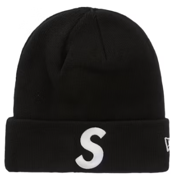Supreme New Era S Logo Beanie Black