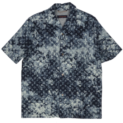 Louis Vuitton Hawaiian Tapestry Shirt Monogram Blue