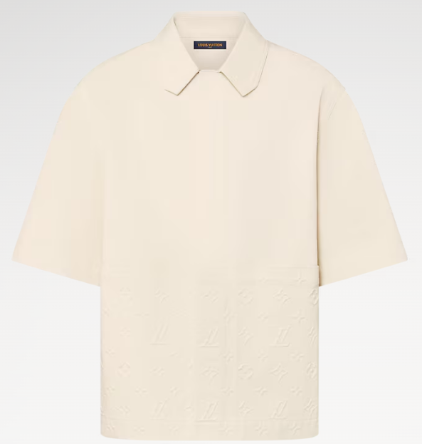 Louis Vuitton Monogram Workwear Short-Sleeved Shirt Beige