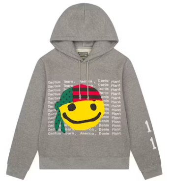 Denim Tears CPFM Cactus Tears Hoodie Grey