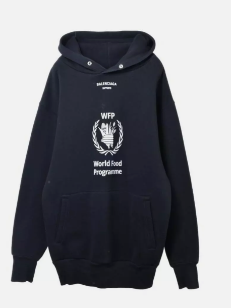 Balenciaga World Food Programme Hoodie Black