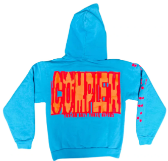 Cactus Plant Flea Market x ComplexCon Willy Wonka Hooded Sweatshirt Blue