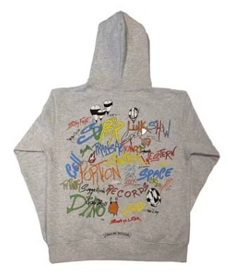 Chrome Hearts Matty Boy Brain Hoodie Heather Grey