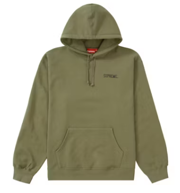 Supreme Ralph Steadman Skull Hooded Sweatshirt Light Olive