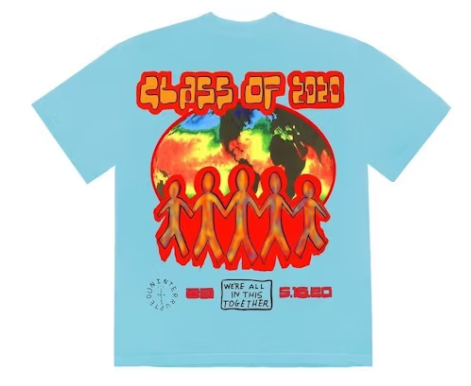 Travis Scott Cactus Jack C/O 2020 T-shirt Light Blue