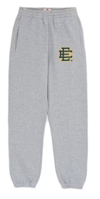 Eric Emanuel EE Basic Hoodie & Sweatpants Set Heather Grey Yellow Navy