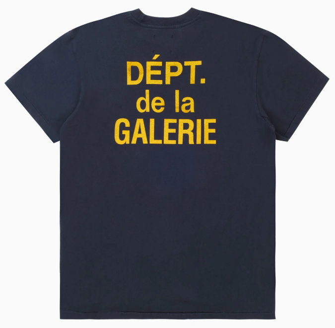 Gallery Dept. French Logo Tee Navy Gold