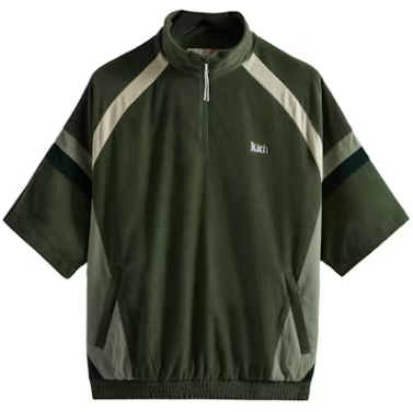 Kith Mixed Micro Cord Linden Retro Quarter Zip Court