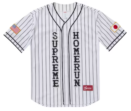 Supreme Homerun Baseball Jersey White