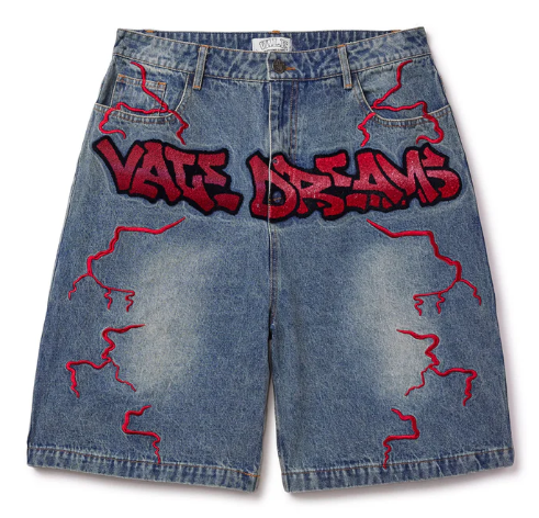 Vale Forever Graffiti Jorts Blue
