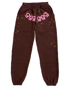 Sp5der Angel Number Sweatsuit Brown
