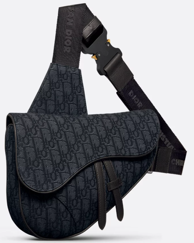 Dior Saddle Bag Oblique Jacquard Black