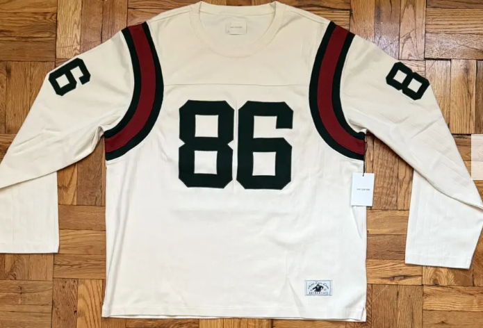 Aime Leon Dore Ribbed Cotton Long Sleeve Football Jersey