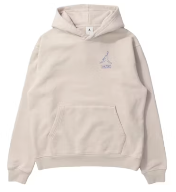 Jordan Union LA Fleece Hoodie Light Orewood Brown Hyper Cobalt