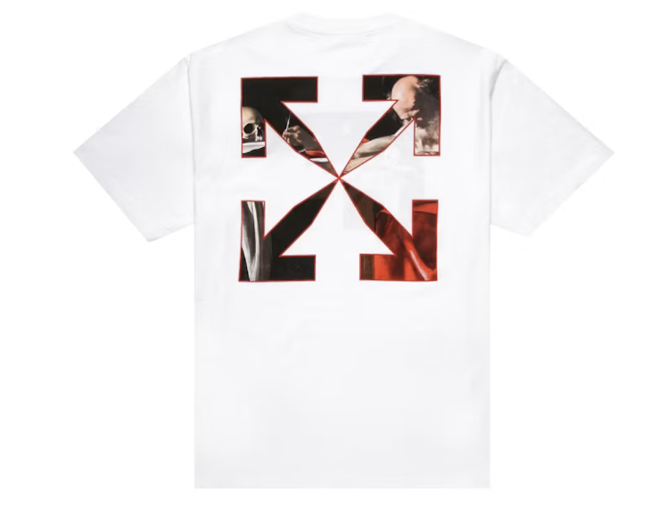 OFF-WHITE Caravaggio S/S Over Tee White/Red