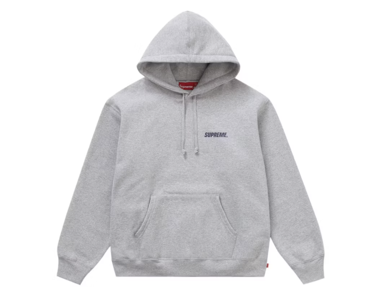 Supreme Crown Hooded Sweatshirt Heather Grey