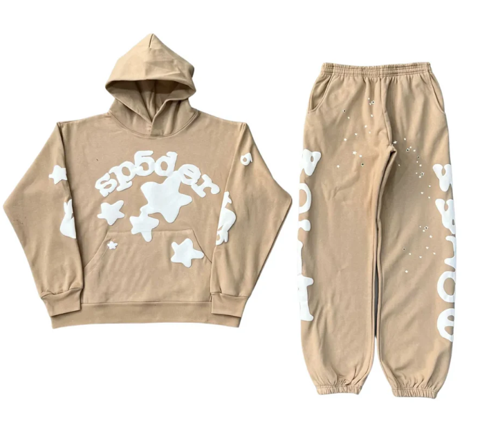 Sp5der Beluga Sweatsuit Set Sand