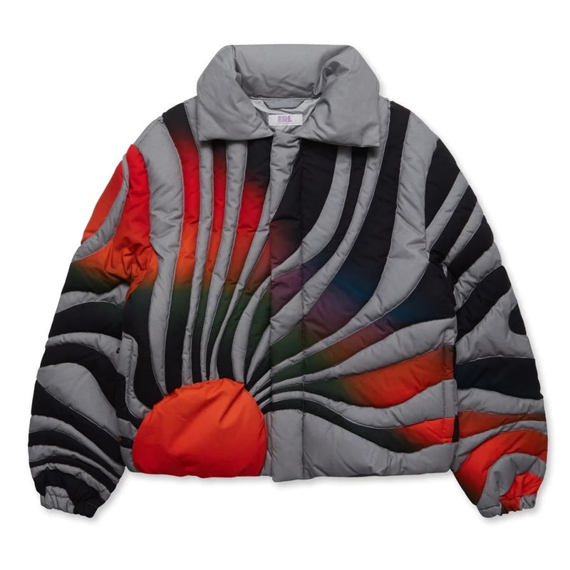 ERL Sunset Woven Puffer Coat Black