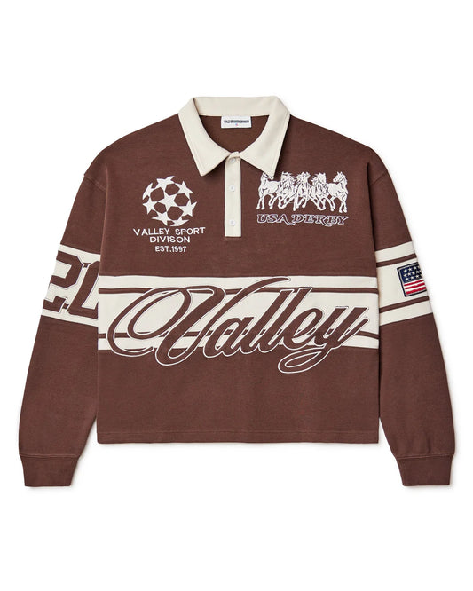 Vale Forever Chocolate Derby Polo Longsleeve Brown