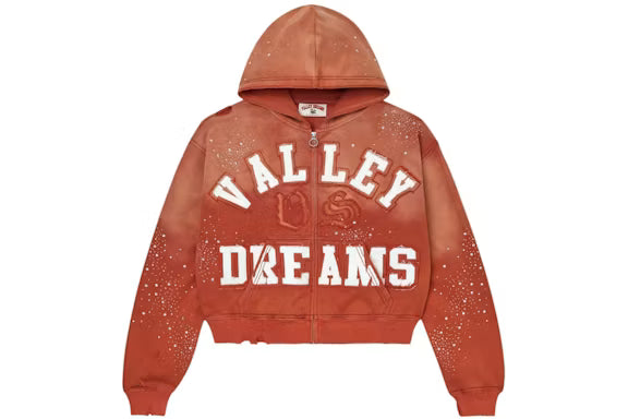 Vale Forever Classico Zip Up Hoodie Orange