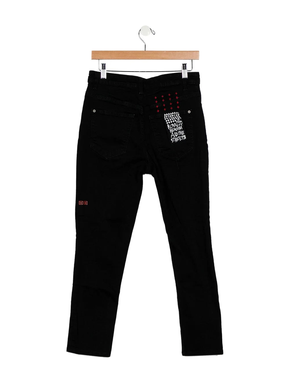 Ksubi Chitch Red Cross Denim Jeans Black