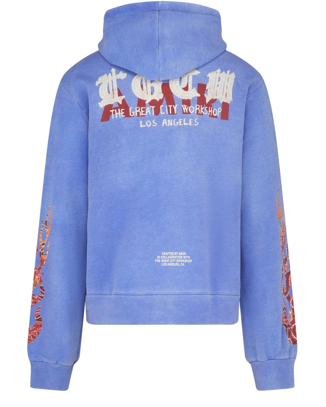 Amiri T.G.C.W. Flames Hoodie Blue
