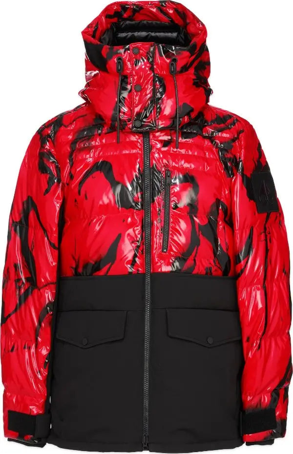 Moose Knuckles Creston Jacket Red Black