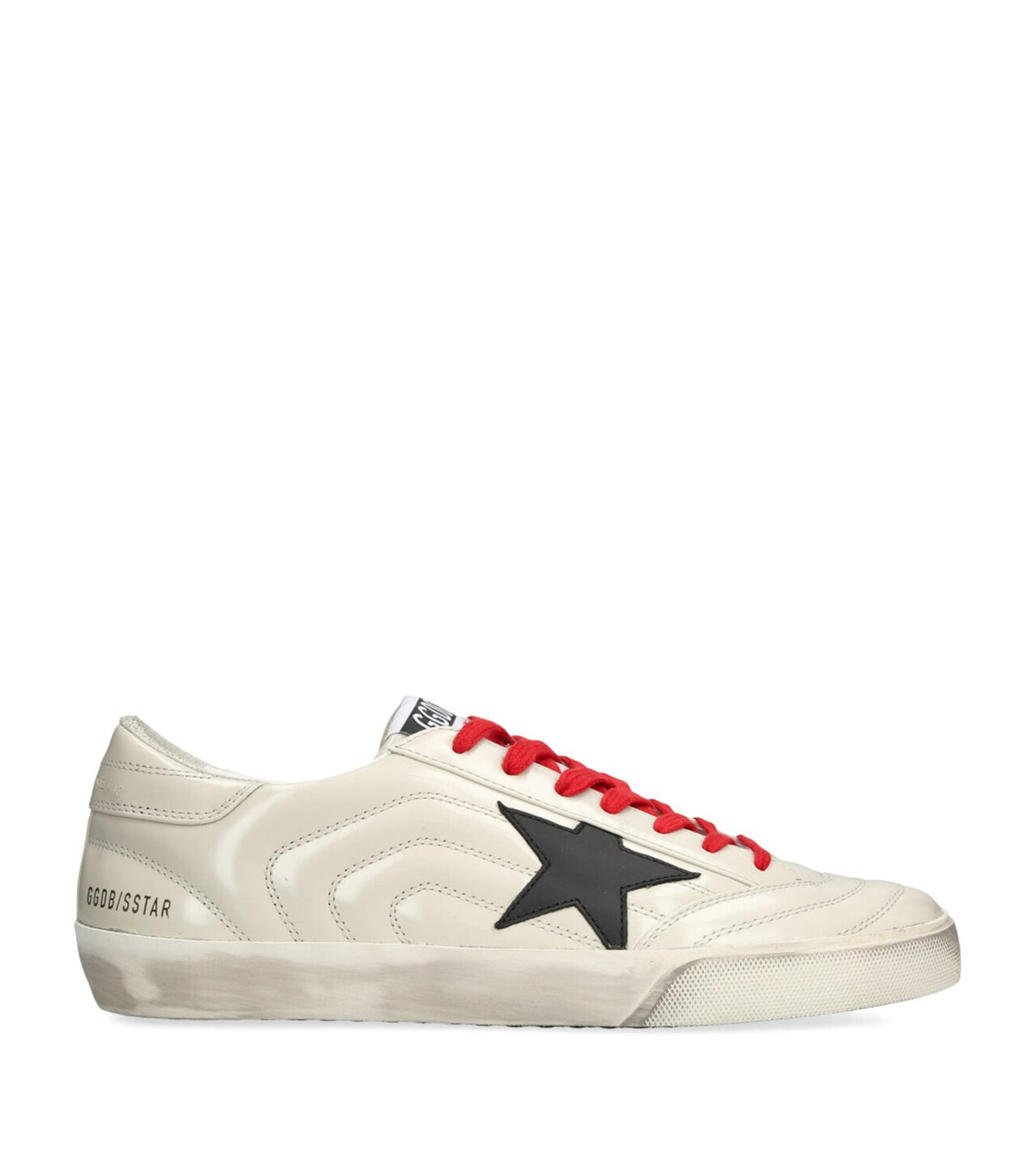 Golden Goose Multi Patent Leather Super-Star Low Top Beige Black